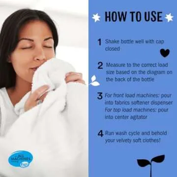 Molly’s Suds Fabric Softener Liquid for Sensitive Skin | Vinegar-Powered, Infused with Essential Oils | Fights Static, Reduces Wrinkles, Deodorizes | Ocean Mist, 50 Loads