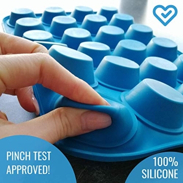 KPKitchen Silicone Mini Muffin Pan - Nonstick & Durable