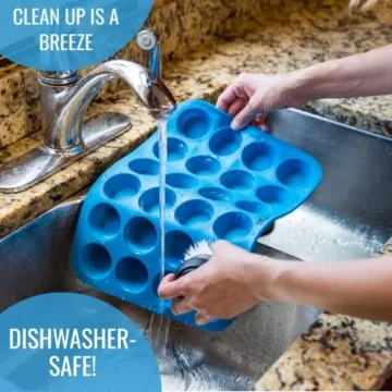 KPKitchen Silicone Mini Muffin Pan - Nonstick & Durable