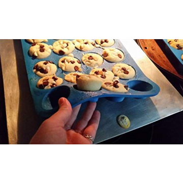 KPKitchen Silicone Mini Muffin Pan - Nonstick & Durable
