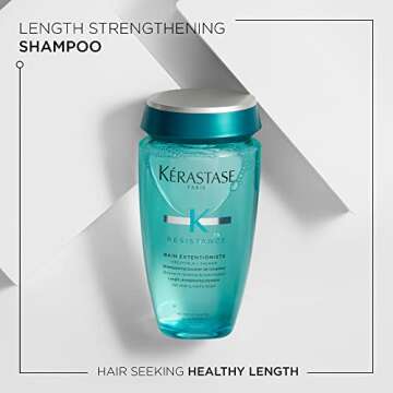 KERASTASE Resistance Bain Extentioniste Shampoo | Length Strengthening Shampoo | Protects Hair and Scalp from External Aggressors | With Ceramides to Enhance Shine | For Damaged Hair | 8.5 Fl Oz