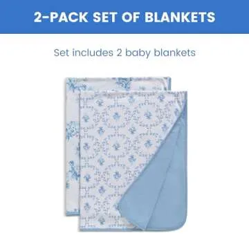 Delta Children Organic Jersey Cotton Baby Receiving Blankets