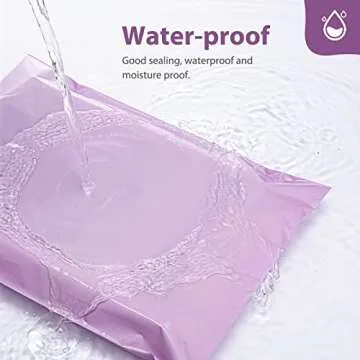 Fuxury Large Poly Mailers 24x24 Inch 50 Pcs, Waterproof Shipping Bags for Clothing, Strong Adhesive Shipping Envelopes for Small Business Suppliers, Self Seal Mailers Poly Bags Mailing Bags Purple