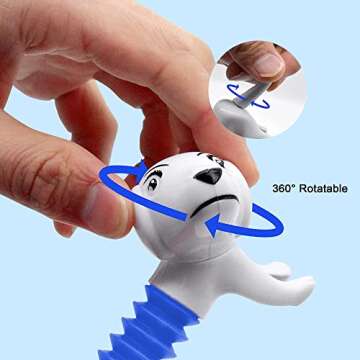 Pop Tubes Fidget Toy，Sensory Stretch Tubes Spring Dog Flexible Kit Stress Relief Toddler Toys with Pop Sound Toys for Kids (Dog-2PCS)