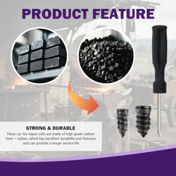 VKQTS 100PCS Tire Plug Kit for Quick Tire Repairs