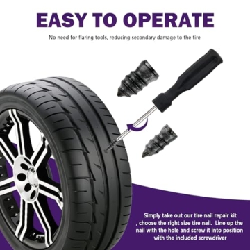 VKQTS 100PCS Tire Plug Kit for Quick Tire Repairs