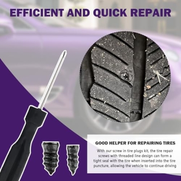 VKQTS 100PCS Tire Plug Kit for Quick Tire Repairs