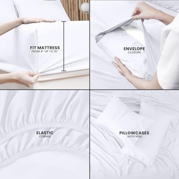 Utopia Bedding Queen Bed Sheets - Soft and Durable Set