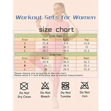 CHIPHELL Gym Sets for Women 2 Piece Sports Crop Tops Seamless High Waisted Leggings Yoga Running Workout Outfits