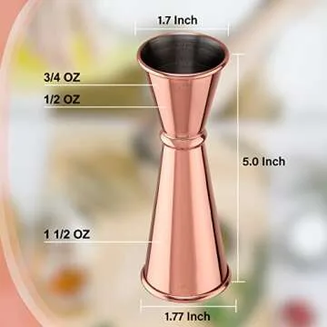 Premium Briout Double Cocktail Jigger for Perfect Drinks