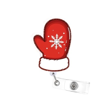 Christmas Winter Badge Reel for Easy ID Display and Style