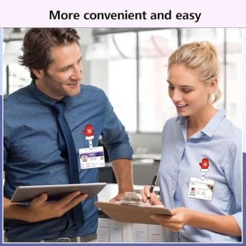 Christmas Winter Badge Reel for Easy ID Display and Style