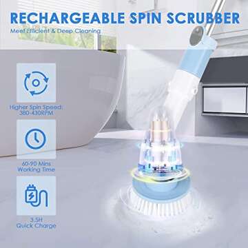 Bilim Electric Spin Scrubber for Effortless Home Cleaning