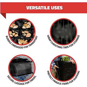 Poly Plastic Stretch Wrap 18" x 1000 ft for Shipping