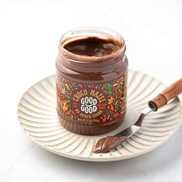 GOOD GOOD No Added Sugar Belgian Choco Hazel Spread - Chocolate Spread with Natural Sweeteners - Glu...