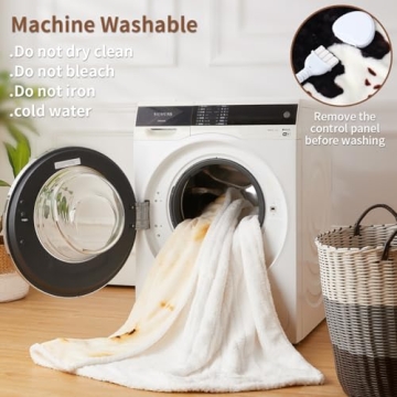 CozyRest Heated Throw Blanket with 6 Heat Settings