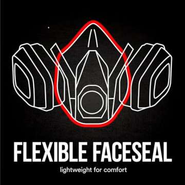 3M P95/OV Paint Project Reusable Respirator 6211, Medium Size, NIOSH-APPROVED Organic Vapor Cartridge & P95 Rated Filters, Lightweight, Flexible, Thermoplastic Faceseal For Comfort (6211P1-DC)