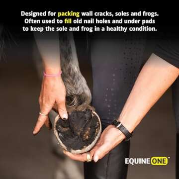 All-Natural Equine One Hoof Mender Putty for Hoof Care