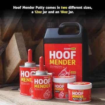 All-Natural Equine One Hoof Mender Putty for Hoof Care