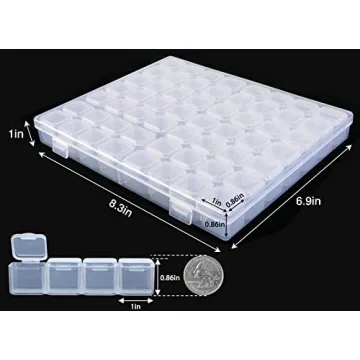 SGHUO 280 Slots Diamond Painting Storage 5 Pack with Labels