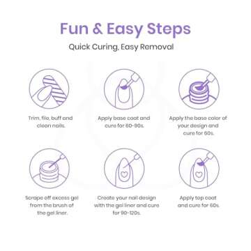 beetles Gel Polish Nail Art Gel Liner Nail Polish Set- 20 Colors Liner Gel Polish Pink Blue White Red Brown Glitter Gel Nail polish Soak Off UV Gel Built Thin Nail Brush in Bottle Gifts for Women