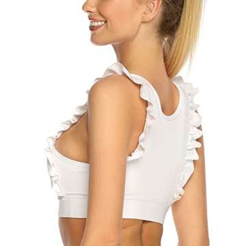 Ocean Blues Women's Compression Sports Bra for Active Women