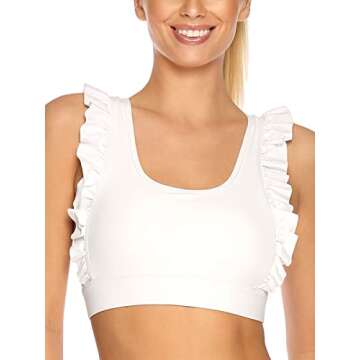 Ocean Blues Women's Compression Sports Bra for Active Women