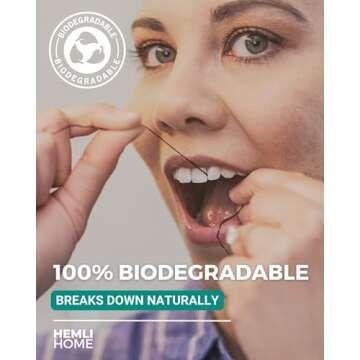 Bamboo Charcoal Dental Floss Refills, Bambo Woven Fibres, 5 x 33 Yards, Organic Refillable Dental Fl...