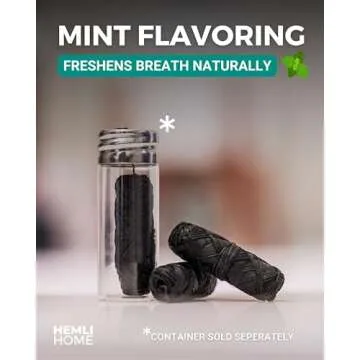 Bamboo Charcoal Dental Floss Refills, Bambo Woven Fibres, 5 x 33 Yards, Organic Refillable Dental Floss, Natural Floss, Eco-Friendly Floss. Plant-Based Candelilla Wax Floss with Natural Mint Flavoring