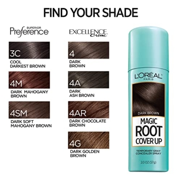 L'Oreal Paris Root Cover Up Spray Dark Brown 2 Pack