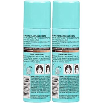 L'Oreal Paris Root Cover Up Spray Dark Brown 2 Pack