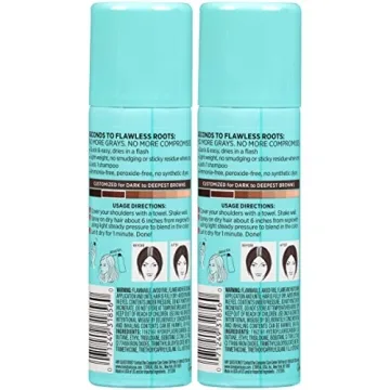 L'Oreal Paris Root Cover Up Spray Dark Brown 2 Pack