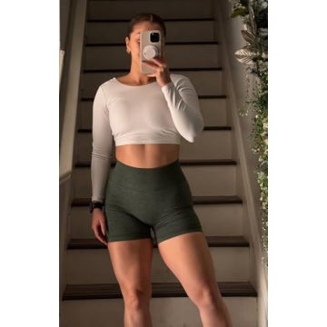 Aoxjox Women's Backless Workout Crop Top - Stylish Comfort