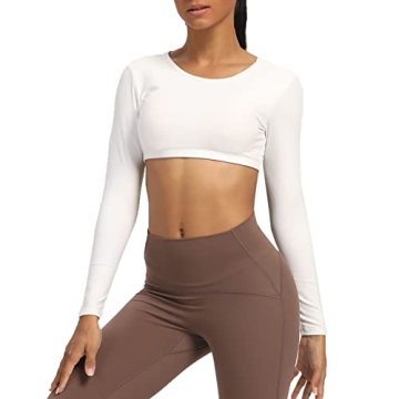 Aoxjox Women's Backless Workout Crop Top - Stylish Comfort