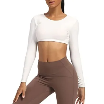 Aoxjox Women's Backless Workout Crop Top - Stylish Comfort