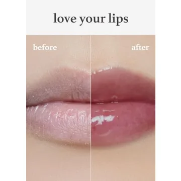 NOONI Korean Vegan Lip Oil - Appleblacktea | Lip Stain, Enriching, Tinting Dry Lips with Apple Seed Oil, Sweet Almond Oil, Vegan, Valentine's Day Gifts, 0.12 Fl. Oz. (Sheer Black Tea)