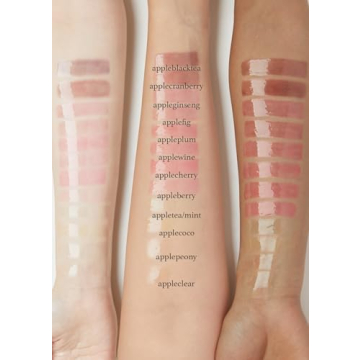 NOONI Korean Vegan Lip Oil - Appleblacktea | Lip Stain, Enriching, Tinting Dry Lips with Apple Seed Oil, Sweet Almond Oil, Vegan, Valentine's Day Gifts, 0.12 Fl. Oz. (Sheer Black Tea)