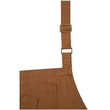 Chef Works Unisex Rockford Chefs Bib Apron, Nutmeg, One Size