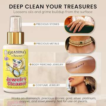Grandma's Secret Jewelry Cleaner - Toxin-Free Liquid