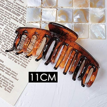 Stylish Tortoise Claw Clips for Thick Hair - Set of 3