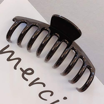 Stylish Tortoise Claw Clips for Thick Hair - Set of 3