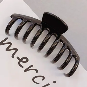 Stylish Tortoise Claw Clips for Thick Hair - Set of 3