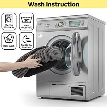 SIWA MARY Small Dog Bed with Attached Blanket, Cozy Donut Cuddler Anti-Anxiety Hooded Pet Beds Calming Cave Bed. Orthopedic Round Puppy Beds for Dogs or Cats Washable, Anti-Slip Bottom, 23inch