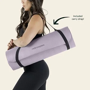 Retrospec Solana Yoga Mat ½" Thick - Non-Slip Comfort for Yoga
