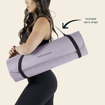 Retrospec Solana Yoga Mat ½" Thick - Non-Slip Comfort for Yoga