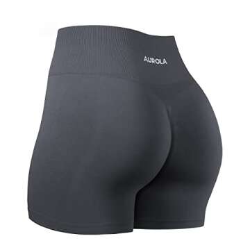 AUROLA Dream Collection Women Workout Shorts High Waist Gym Shorts, Scrunch Butt Seamless Athletic S...