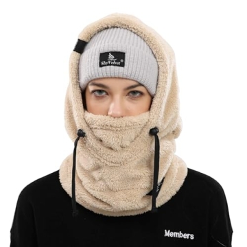 Shy Velvet Balaclava Ski Mask Wind-Resistant Warm Fleece Cover