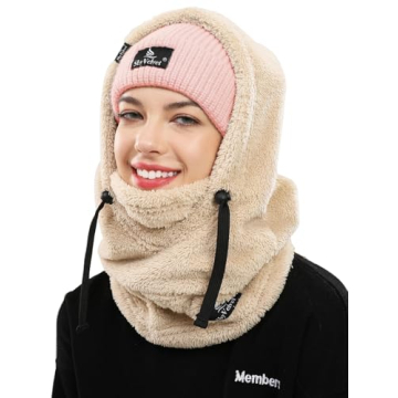 Shy Velvet Balaclava Ski Mask Wind-Resistant Warm Fleece Cover