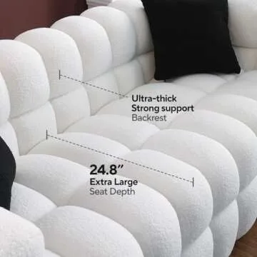 Alberobelo Cloud Couch Boucle Sofa for Modern Living