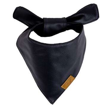 Remy+Roo Dog Bandanas - 2 Pack | Boujee Set | Premium Durable Fabric | Unique Shape | Adjustable Fit | Multiple Sizes Offered (Large)